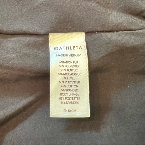 Athleta Range Sherpa‎ Black Zip Jacket Large - Picture 5 of 5